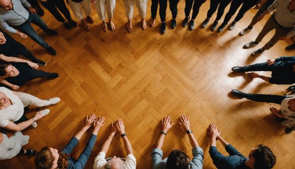 Rencontres chaleureuses et piétinement collectif sur parquet