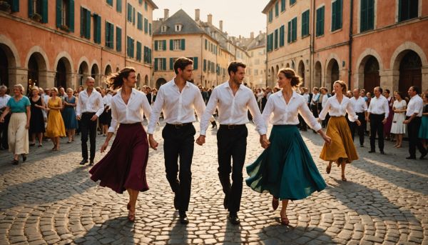 Rond de Saint Vincent et danses en chaîne cadencées